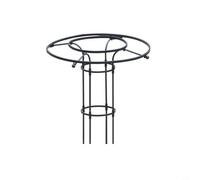 Zeroupshop Enrejado arqueado de PVC negro para jardín al aire libre, marco de soporte de vid para rosas, tomates, verduras, rejilla resistente a la intemperie, 90-210 cm (120 cm)