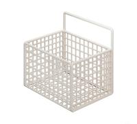Zeroupshop Estante de baño montado en la pared sin taladro, cesta de almacenamiento de hierro resistente al óxido para ducha, artículos de tocador para fregadero, ganchos incluidos, acabado negro