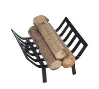 Zeroupshop Estante de leña de metal en miniatura a escala 1:12, decoración de muebles de casa de muñecas, modelo realista de madera de hierro, para cocina, sala de estar, bar, exhibición, marrón, 1.3