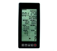 Zeroupshop Exhibición del velocímetro de la computadora del ejercicio para la bicicleta y el entrenador elíptico, plástico Fitness con funciones Cal ODO de la distancia de velocidad, color negro
