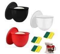 Zeroupshop Forro de silicona resistente al calor para batidora KitchenAid de 5 cuartos de galón, inserto protector antideslizante, apto para lavavajillas para caliente o frío con cepillo de esponja