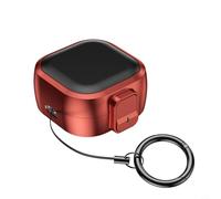 Zeroupshop Funda de bloqueo para auriculares, para Galaxy Buds 4 Pro, funda protectora de policarbonato y TPU a prueba de golpes con mosquetón, compatible con carga inalámbrica, carcasa dura