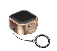 Zeroupshop Funda de bloqueo para auriculares, para Galaxy Buds 4 Pro, funda protectora de policarbonato y TPU a prueba de golpes con mosquetón, compatible con carga inalámbrica, carcasa dura