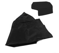 Zeroupshop Funda para parrilla de barbacoa integrada de tela Oxford 210D, funda superior negra para barbacoa al aire libre para resistencia a la lluvia a los rayos UV, ajuste seguro con elástico