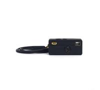 Zeroupshop Funda protectora de silicona, para cámara Kodak Charmera 1987, cubierta suave a prueba de golpes con cordón, funda ligera y flexible, para cámara de llavero digital, azul (negro)