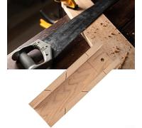 Zeroupshop Gabinete de caja de ingletes para carpintería, plantilla de corte de 45/90 grados para sierras de mano, guía de inglete de madera de precisión con sujeción, herramienta compacta de