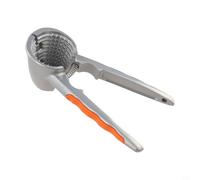 Zeroupshop Galleta de nueces de aleación de zinc con diseño de embudo, agarre curvado para nueces, nueces, bordes dentados, utensilio de cocina compacto de 19 cm, naranja (verde)