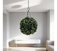 Zeroupshop Globo decorativo con energía solar, 21 cm, plástico verde, resistente a la intemperie, esferas colgantes con cadena y gancho para jardín, boda, balcón, fiesta, ambiente (16 cm colorido)