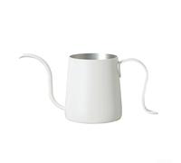 zeroupshop Gotero de café de acero inoxidable de 250 ml para filtro de cono compatible con v60, kit de goteo manual plateado (blanco)