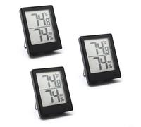 Zeroupshop Higrómetro de interior con control de temperatura y humedad de alta precisión, termómetro plegable para cocina, guardería, invernadero u oficina (paquete de 3)