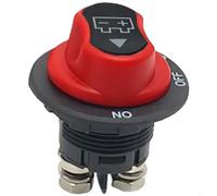 Zeroupshop Interruptor de desconexión de batería de alta corriente 50A-300A para coche, barco, motocicleta, EV, construcción de latón y nailon, cableado rápido, corte de energía de seguridad, evita