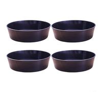 Zeroupshop Juego de 4 tamices de suelo de jardín de plástico PP con malla fina para macetas, compost, filtrado de arena, verde, 21 x 21 cm (negro)