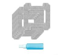 Zeroupshop Juego de 6 almohadillas de limpieza de ventanas reutilizables de repuesto para Ecovacs microfibra para Winbot W1 Pro W2 Robot Cleaner Gris