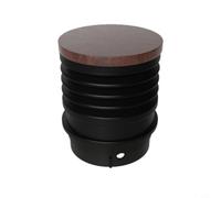 Zeroupshop Juego de accesorios de amoladora, fuelle de silicona negra para reducción de suelos, tapa de aluminio de madera, se adapta a baratza para encore dosis única para tolva, limpieza completa y