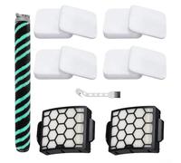 Zeroupshop Juego de accesorios de repuesto para Shark LA802 Detect Pro para aspiradora vertical Lift-Away Clean, con 1 rodillo de cepillo+2 filtros HEPA+4 filtros de espuma+4 filtros de fieltro+1