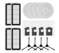 Zeroupshop Juego de accesorios para aspiradora robot compatible con Cecotec para CongaX50 y X-Treme, incluyendo filtros, paños de fregona, bolsas de polvo y cepillos laterales para un cuidado eficaz