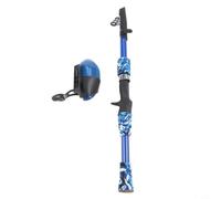 Zeroupshop Juego de caña de pescar para niños, barra telescópica con carrete Combos FRP, poste de mar plegable portátil para niños principiantes, accesorios de señuelo de fácil uso, rojo, azul, verde