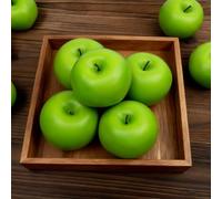 Zeroupshop Juego de frutas artificiales de 10 piezas para el hogar, tienda, fiestas, decoración de mesa de cocina, exhibición realista de alimentos falsos para comercialización visual y fotografía