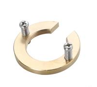 Zeroupshop Juego de herramientas de fijación de grifo de 32 mm, tuerca de sujeción de lavabo de cobre, con arandela, para reparación de grifos de fregadero de cocina de un solo agujero, dorado