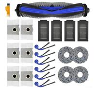 Zeroupshop Kit completo de accesorios para ECOVACS para DEEBOT T30C para Omni-Gen2, incluyendo cepillo principal, cepillos laterales, filtros HEPA, paños de fregona y bolsas de polvo de gran capacidad