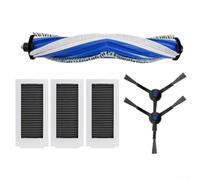 Zeroupshop Kit de accesorios de vacío para Deebot para X5 y X5 PRO, cepillo principal antienredos, 2 cepillos laterales, 3 filtros con carbón activado, juego de piezas de repuesto (6 piezas)