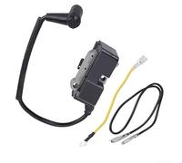 Zeroupshop Kit de bobina de encendido de motosierra de 3 piezas, bolsa de alto voltaje de metal y plástico, piezas de repuesto para modelos 365 372 390 385 375 negro