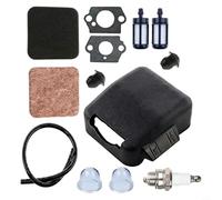 Zeroupshop Kit de filtro de aire compatible con FS80 FS85 HS80 BG75 FC75 HL75 Desbrozadora Sopladora Cortasetos Piezas de repuesto para herramientas de jardín Juego de mantenimiento