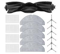 Zeroupshop Kit de filtro de cepillo lateral de cepillo principal de repuesto y paño de fregona, para Haier HSR Home para robot aspirador M3, 1 juego con componentes de microfibra de papel de filtro de