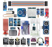 Zeroupshop Kit de módulo de sensor 22 en 1 para Arduino para Raspberry Pi, juego de iniciación electrónica con sensores infrarrojos de luz de humedad de temperatura para proyectos de aprendizaje de