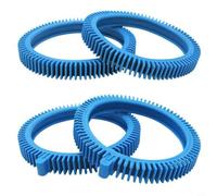 Zeroupshop Kit de neumáticos delanteros y traseros con súper joroba para Hayward Poolvergnuegen 2X 4X limpiador de piscina a presión, piezas de repuesto de ruedas de goma resistentes 896584000-143