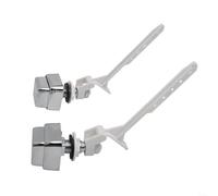 Zeroupshop Kit de reparación de asiento de inodoro M10, pernos de bisagra, tornillos y arandelas, accesorios de montaje de plástico, para montaje inferior de baño, estabilidad segura, color blanco
