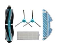 Zeroupshop Kit de repuesto de aspiradora robótica, juego de limpieza esencial, cepillo lateral principal, filtro HEPA para Cecotec para modelos Conga 1290 1390 1490 1590