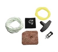 Zeroupshop Kit de servicio de cortasetos con filtro de aire 4237 120 1800 para HS81R HS86R HS81T HS86T HS82R HS87R HS82T HS87T, incluye filtro, cable de arranque,