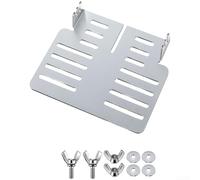 Zeroupshop Kit de soporte de ventilador de acero inoxidable con construcción de fondo hueco para calentador y ventiladores de estufa similares para ayudar a la convección