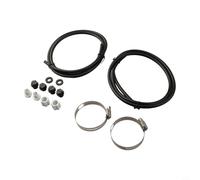 Zeroupshop Kit de tubos de clorador fuera de línea con abrazaderas de sillín y drenaje para comederos Hayward CL200 CL220 Series, piezas de repuesto de tubería de 4 pies para conexión de piscina, 2