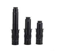 Zeroupshop Lente de zoom de montaje en C 0.7-4.5X, para cámara de microscopio de video, objetivo monocular de aleación industrial, para inspección LCD de joyería PCB (pantalla 10X-120X) (300X)