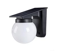 Zeroupshop Luz de pared LED con energía solar con sensor de atardecer a amanecer, iluminación moderna al aire libre para jardín, porche, puerta delantera, pasarela decorativa (negro)