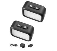 Zeroupshop Luz de vlogging para mini luz de video LED para Insta360 Link 2/2C/2 Pro portátil fotografía luz de relleno cámara accesorios de luz auxiliar para estudio, transmisión en vivo, DSRL (2