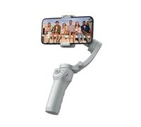 Zeroupshop M01 - Estabilizador de teléfono con cardán de mano, 3 ejes, antivibración, pegatina para selfie, con trípode de luz de relleno para fotografía móvil, grabación de video