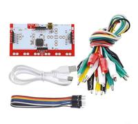 Zeroupshop Makey-- Kit de placa de control principal compatible con cable de datos y pinzas de cocodrilo, para Arduino R3/Mega 2650/Nano, diseño Plug and Play 48 x 94 x 10,8 mm (juego completo)