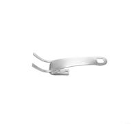 Zeroupshop Mango de tapa de olla de acero inoxidable, diseño de doble agujero para una fijación segura, base estable para un fácil almacenamiento, se adapta a la mayoría de tapas estándar de