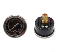 Zeroupshop Medidor de presión de máquina de espresso, accesorio medidor de presión para cafetera para equipo de preparación de espresso, medición, instalación simple, negro (B)