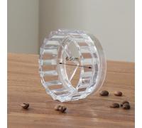 Zeroupshop Moka Pot - Embudo dosificador con distribuidor, embudo de llenado de espresso a prueba de fugas para una distribución uniforme del café, dosificador de polvo de café ABS para cafetera