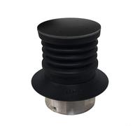 Zeroupshop Molinillo de café de silicona Blow Bin Herramienta de limpieza de tolva de dosis única con tapa de aluminio para Breville Espresso Machine 12x8x8cm