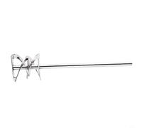 Zeroupshop Paleta mezcladora de pintura de acero inoxidable 316L, herramienta de mezcla de broca de 250 mm para lechada de cemento para mortero, mezclador de alta velocidad con vástago de 8 mm para