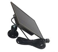 Zeroupshop Panel solar para cámara de rastro con batería de 6000 mAh, cargador impermeable IP66 de 3 W compatible con BUSHNELL para SPYPOINT para cámaras de caza WINGHOME 5V 4G, negro