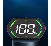 Zeroupshop Pantalla frontal GPS HUD con velocímetro digital y brújula, KM/H y para MPH conmutable, proyector de salpicadero de coche para la mayoría de vehículos, negro (verde)