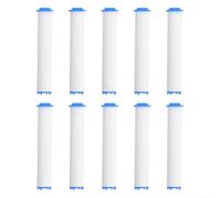 Zeroupshop Paquete de 10 cartuchos de repuesto de filtro de ducha de algodón PP, purificación eficaz del agua, para una piel y cabello más saludables, se adapta a cabezales de ducha estándar, blanco y