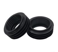 Zeroupshop Paquete de 2 conos de goma para tuberías de bajo nivel Geberit, junta de curva interna de 42 mm compatible con el modelo 119.668.00.1, piezas de reparación de cisterna de inodoro negro