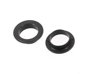 Zeroupshop Paquete de 2 cubiertas de protección para cojinetes de pedalier, polvo de instalación manual a presión, para cigüeñal de 24 mm, sellos de plástico de 36,5 x 25 x 24 mm, color negro